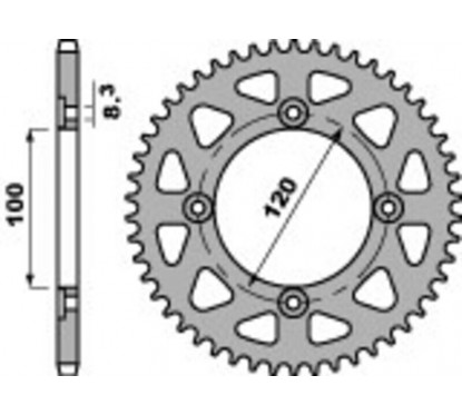 Couronne PBR acier standard 4453 - 420