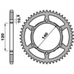 Couronne PBR acier C45 standard 475 - 520