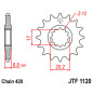 Kit chaîne JT/JT 420HDR 11/60 - Couronne arrière standard Type 1131