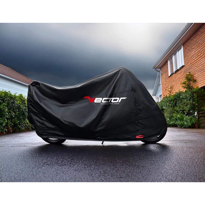 Housse de protection intérieure/extérieure VECTOR H20 pour moto/scooter - noir - L Housse de protection intérieure/extérieure VECTOR H20 pour moto/scooter - noir - L