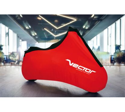 Housse de protection intérieure VECTOR Stretch pour moto/scooter - rouge - S