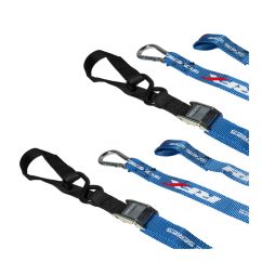 Sangles d'arrimage RFX Race Series avec boucle supplémentaire et clip mousqueton - bleu clair Sangles d'arrimage RFX Race Series avec boucle supplémentaire et clip mousqueton - bleu clair