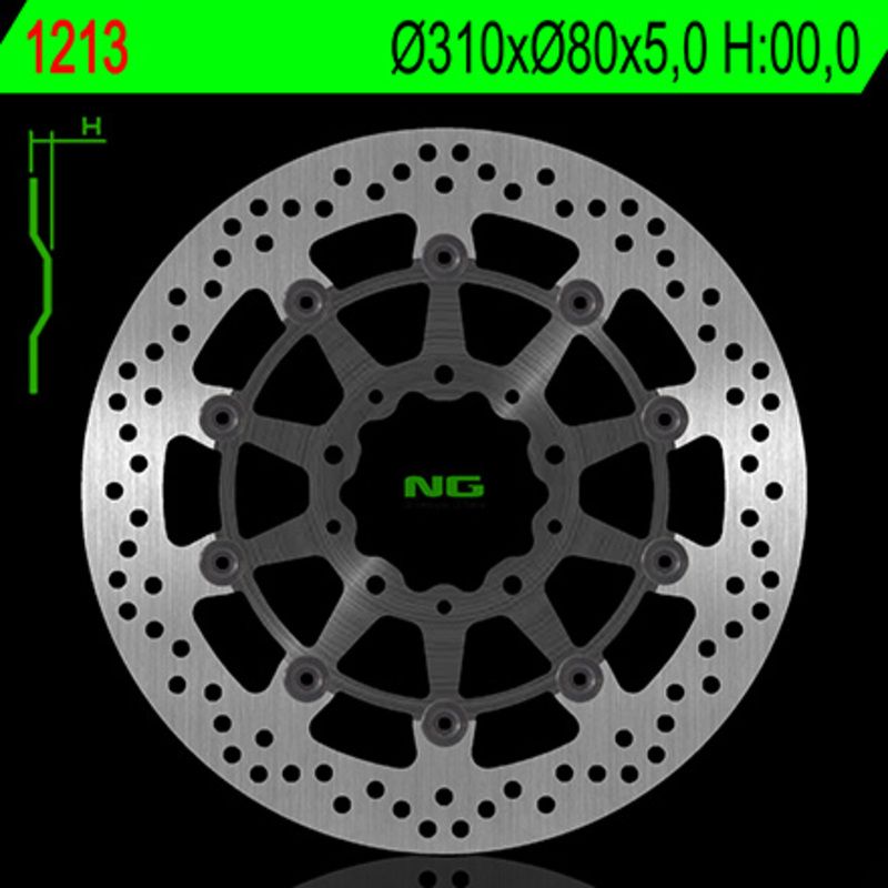 Disque de frein NG BRAKES rond flottant