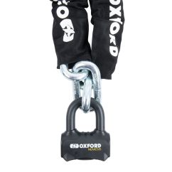 Chaîne antivol avec cadenas OXFORD Chain Lock 16mm - Homologué ART4 / Sold Secure Gold