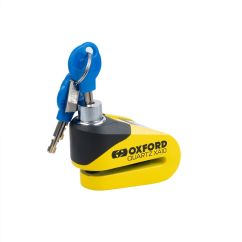 Bloque-disque alarme OXFORD XA10 - Ø10mm jaune/noir