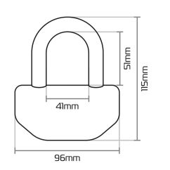 Bloque-disque OXFORD Big Boss - Ø16mm jaune - Classe SRA / ART4 / FG SBSC / Sold Secure Gold