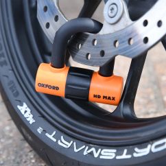 Bloque-disque OXFORD HD MAX - Ø14mm orange - homologué Sold Secure Gold
