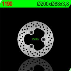 Disque de frein NG BRAKES rond fixe