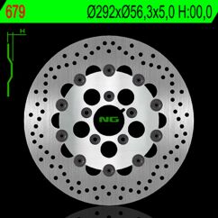 Disque de frein NG BRAKES rond flottant