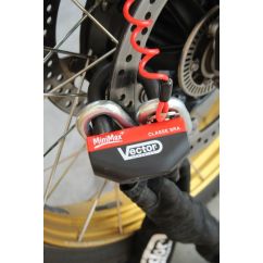 Kit antivol VECTOR Bloque-disque MiniMax+ Ø16mm + Chaîne Ø13mm / 1,3m + Fixation Ø22mm - Classe SRA / ART
