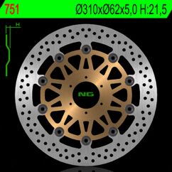Disque de frein NG BRAKES rond flottant