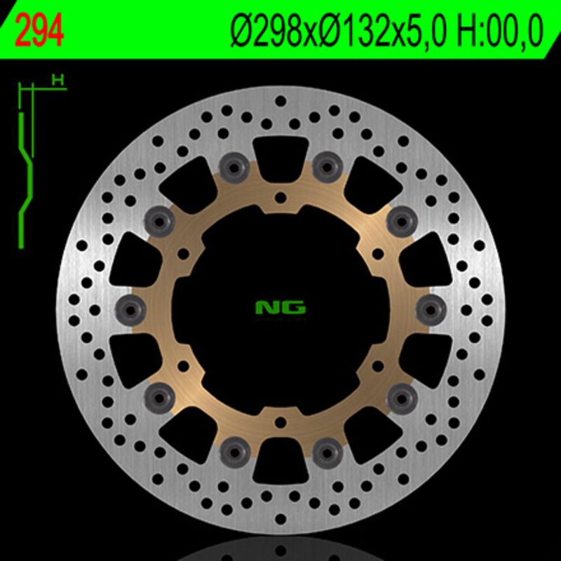 Disque de frein NG BRAKES rond flottant