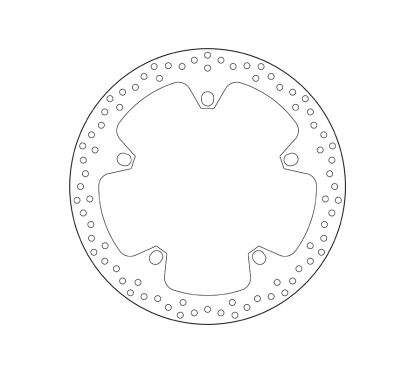 Disque de frein BREMBO Serie Oro rond fixe