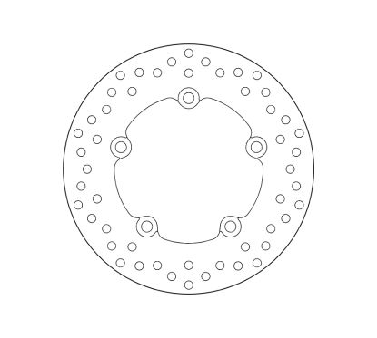 Disque de frein BREMBO Serie Oro rond fixe