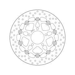 Disque de frein BREMBO Serie Oro rond flottant