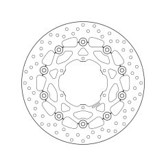 Disque de frein BREMBO Serie Oro rond flottant