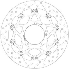 Disque de frein BREMBO Serie Oro rond flottant