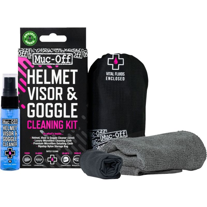 Kit de nettoyage pour visière, verre et masque