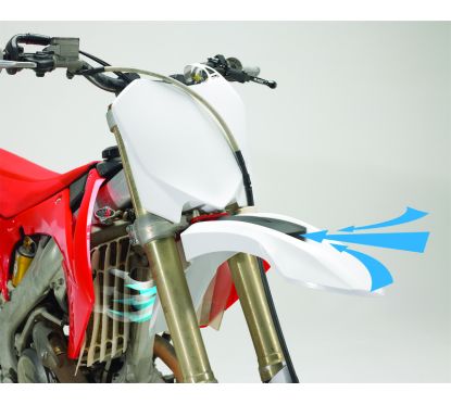 Garde-boue avant POLISPORT Supermotard SM Line blanc
