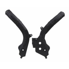 Protections de cadre RACETECH bi-matières orange/noir