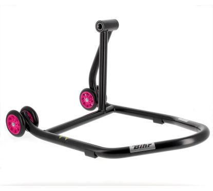 Béquille de stand monobras droite BIHR Home Track noir mat roues