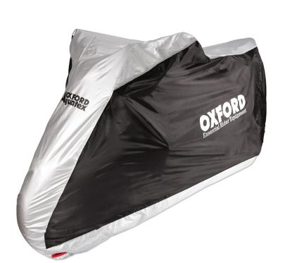 Housse de protection intérieur / extérieur OXFORD Aquatex noir/argent - moto / scooter