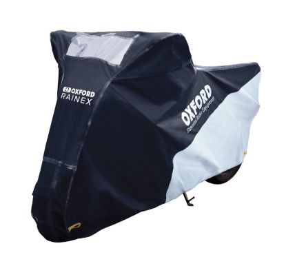Housse de protection extérieur OXFORD Rainex noir/argent - moto / scooter