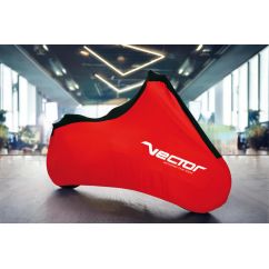 Housse de protection intérieure VECTOR Stretch pour moto/scooter - rouge