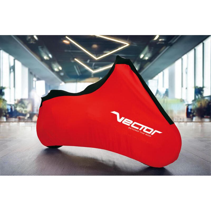 Housse de protection intérieure VECTOR Stretch pour moto/scooter - rouge - S Housse de protection intérieure VECTOR Stretch pour moto/scooter - rouge - S