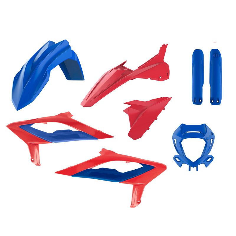 Kit plastiques POLISPORT - rouge/blanc Kit plastiques POLISPORT - rouge/blanc