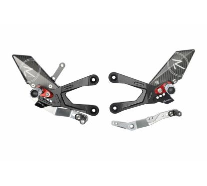 Commandes reculées réglables LIGHTECH Racing - sélection standard/inversée