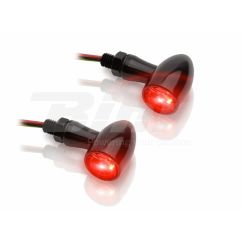 Clignotants LED V-PARTS 12V alu noir Clignotants LED V-PARTS 12V alu noir