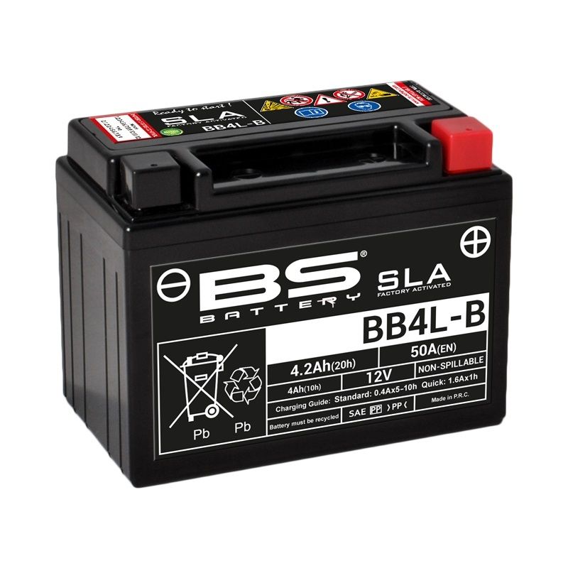 Batterie BS BATTERY SLA sans entretien activé usine - BB4L-B Batterie BS BATTERY SLA sans entretien activé usine - BB4L-B