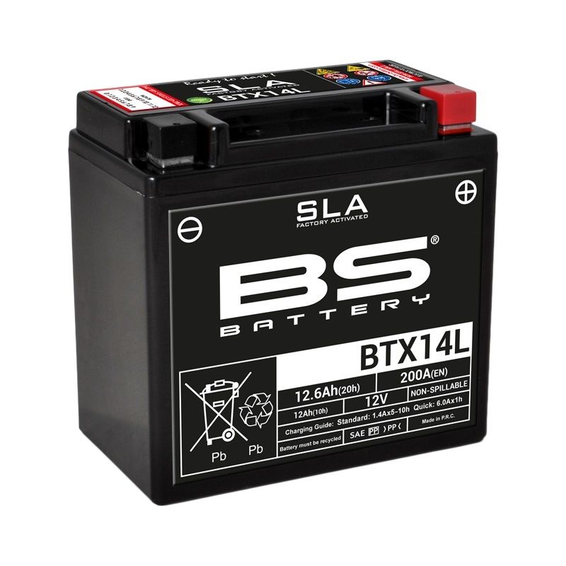 Batterie BS BATTERY SLA sans entretien activé usine - BTX14L Batterie BS BATTERY SLA sans entretien activé usine - BTX14L