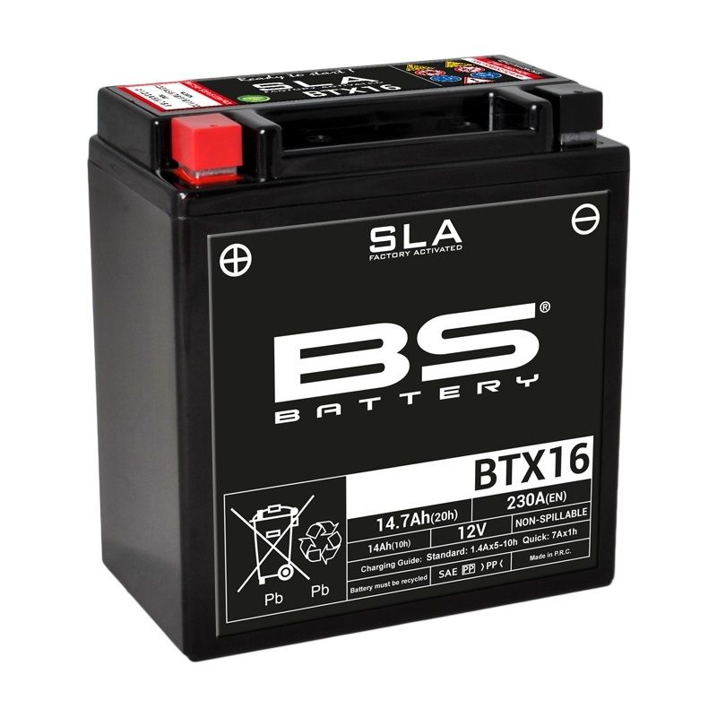 Batterie BS BATTERY SLA sans entretien activé usine - BTX16 Batterie BS BATTERY SLA sans entretien activé usine - BTX16