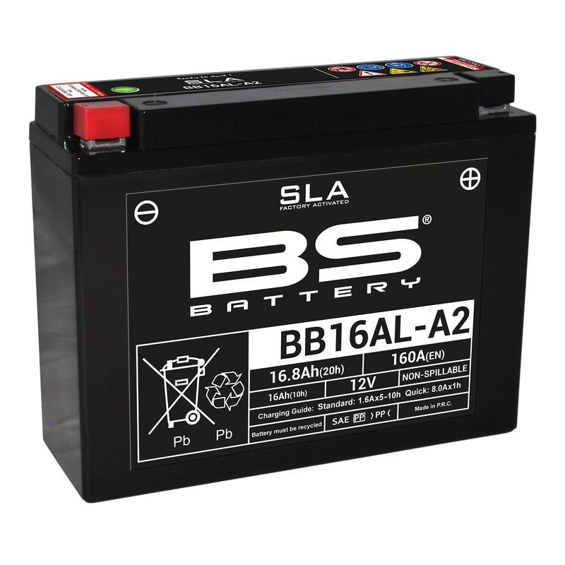 Batterie BS BATTERY SLA sans entretien activé usine - BB16AL-A2 Batterie BS BATTERY SLA sans entretien activé usine - BB16AL-A2