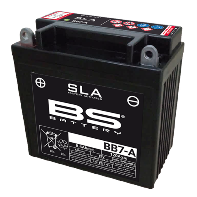 Batterie BS BATTERY SLA sans entretien activée usine - BB7-A Batterie BS BATTERY SLA sans entretien activée usine - BB7-A