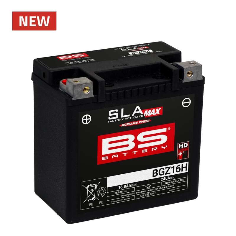 Batterie BS BATTERY SLA Max sans entretien activée usine - BGZ16H Batterie BS BATTERY SLA Max sans entretien activée usine - BGZ16H