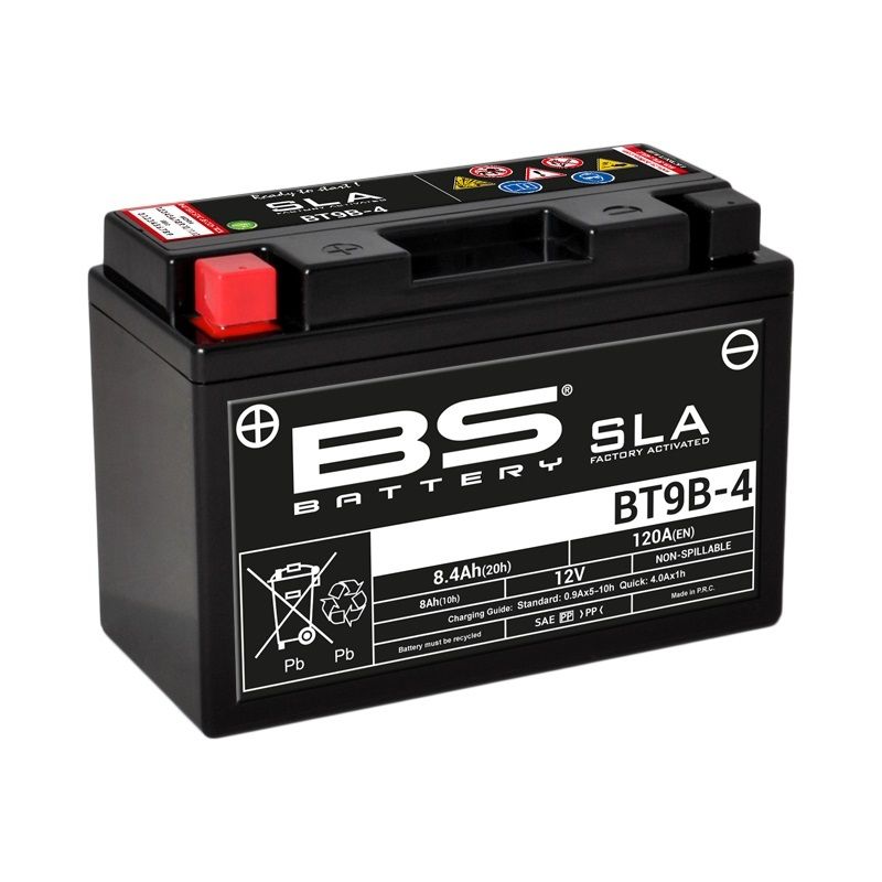 Batterie BS BATTERY SLA sans entretien activé usine - BT9B-4 Batterie BS BATTERY SLA sans entretien activé usine - BT9B-4