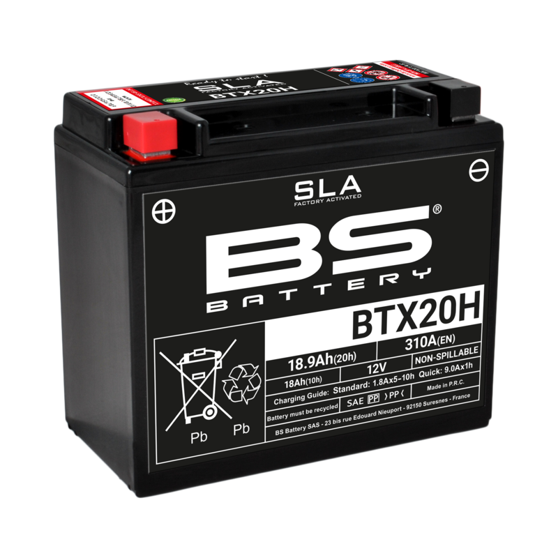 Batterie BS BATTERY SLA sans entretien activé usine - BTX20H Batterie BS BATTERY SLA sans entretien activé usine - BTX20H