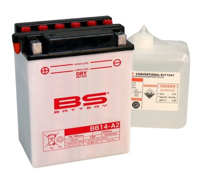 Batterie BS BATTERY Haute-performance avec pack acide - BB14-A2
