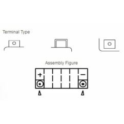 Batterie YUASA sans entretien avec pack acide - YT7B-BS