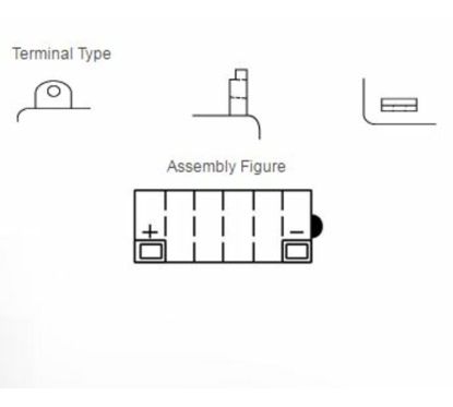 Batterie YUASA conventionnelle sans pack acide - 12N7D-3B