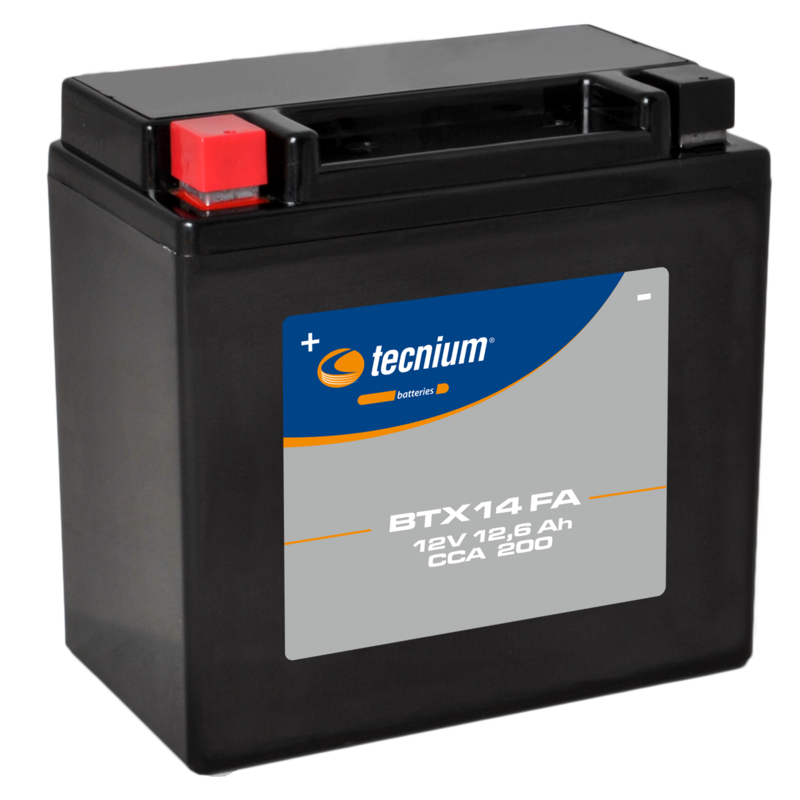 Batterie TECNIUM sans entretien activé usine - BTX14 Batterie TECNIUM sans entretien activé usine - BTX14
