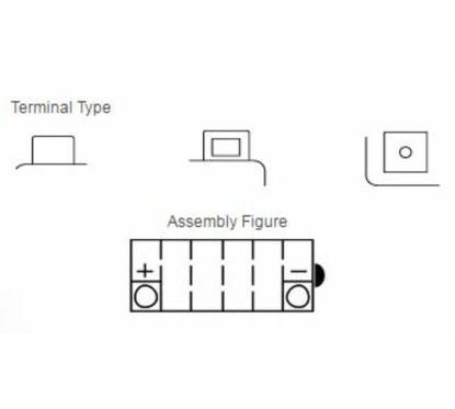 Batterie YUASA conventionnelle sans pack acide - YB14-B2