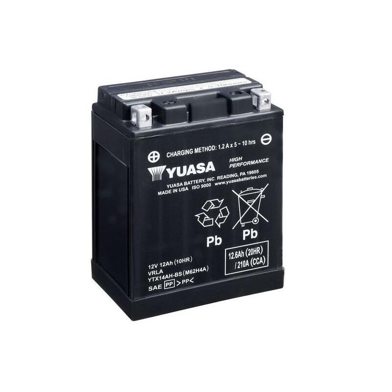 Batterie YUASA sans entretien avec pack acide - YTX14AH-BS Batterie YUASA sans entretien avec pack acide - YTX14AH-BS