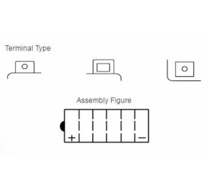 Batterie YUASA conventionnelle sans pack acide - YB12C-A