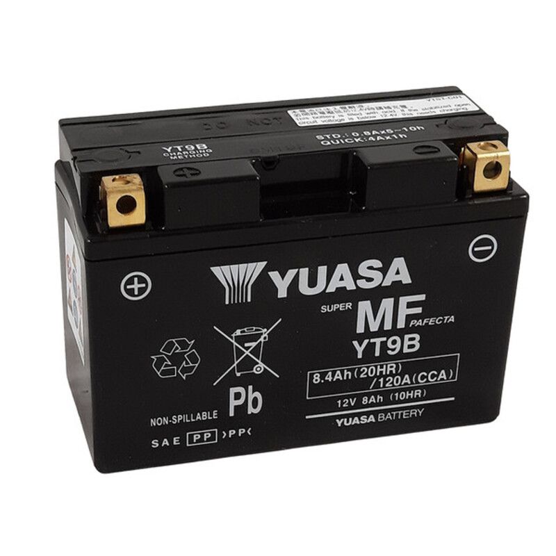 Batterie YUASA W/C sans entretien activée usine - YT9B Batterie YUASA W/C sans entretien activée usine - YT9B