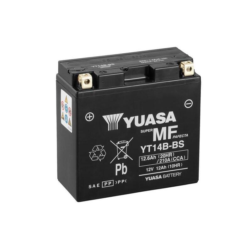 Batterie YUASA sans entretien activée usine - YT14B FA Batterie YUASA sans entretien activée usine - YT14B FA