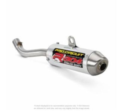 Silencieux PRO CIRCUIT R-304 alu brossé/casquette inox KTM/Husqvarna